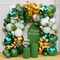 Green and Gold Balloons 83Pcs 12in Dark Green Gold White Confetti Balloons for Graduation Safari Jungle Birthday Emerald Green and Gold Party Decorations